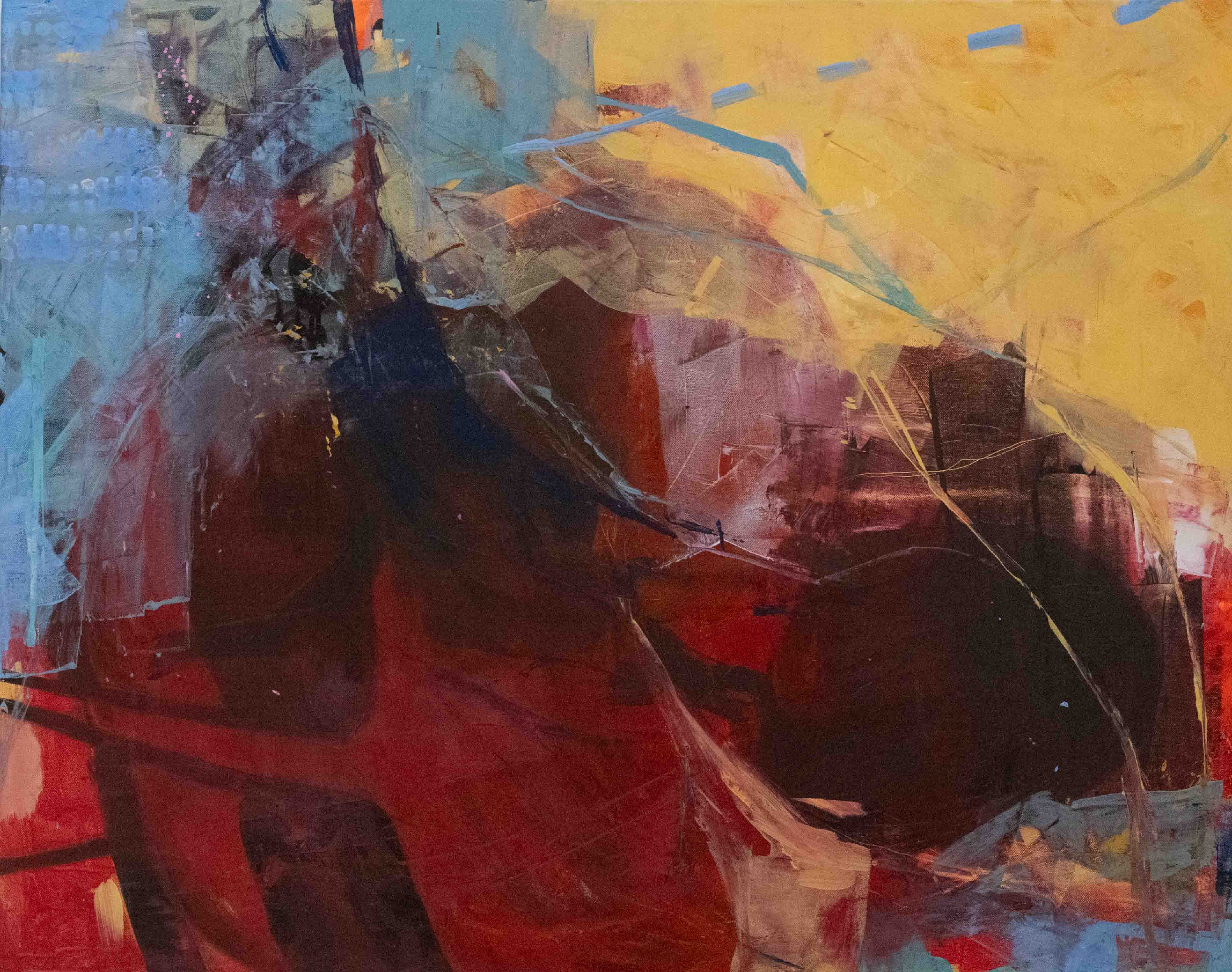 Galerie mit Malereien von Elsbeth Lang